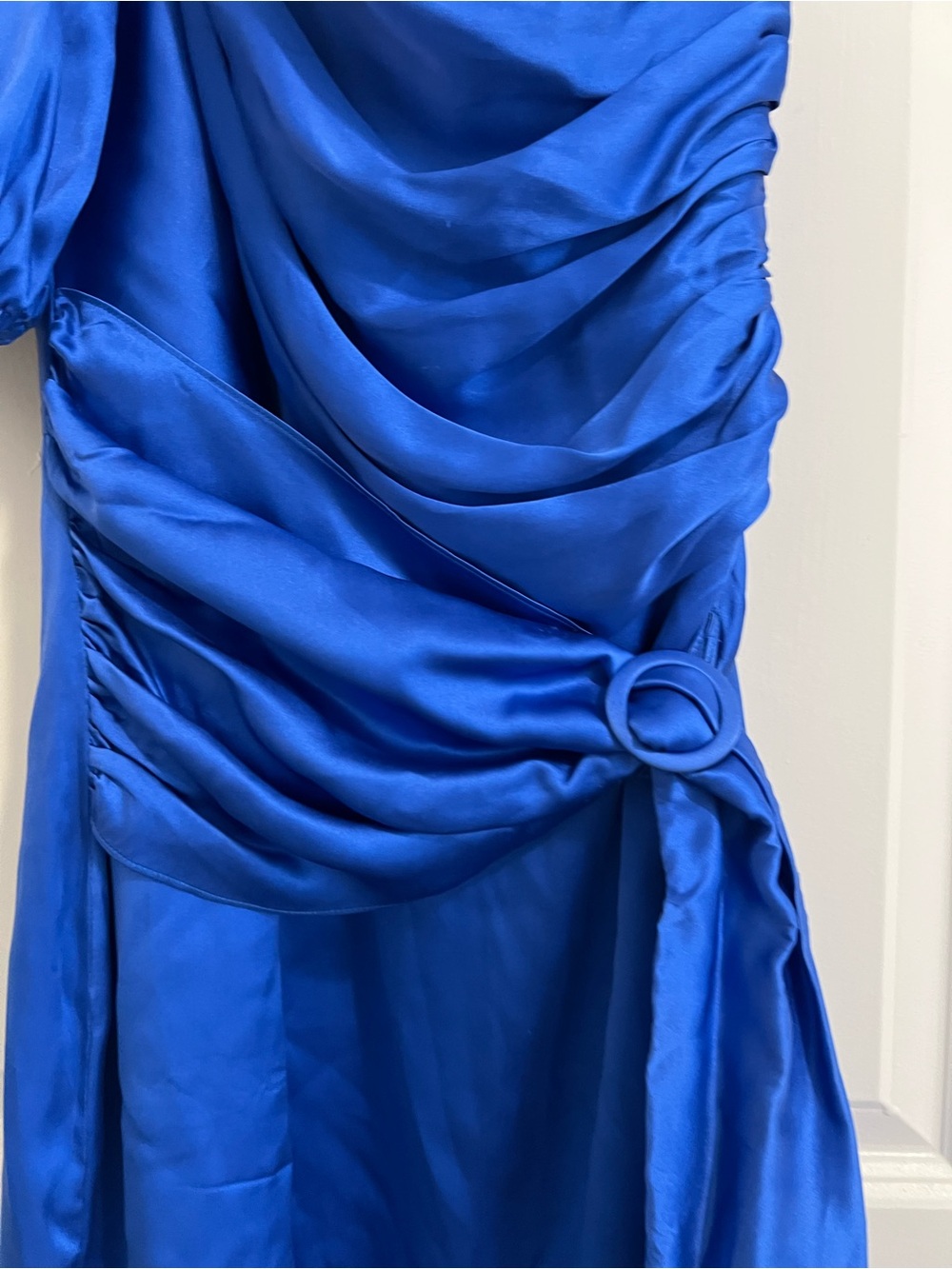 Amanda Uprichard Bexley Mini Dress in Cobalt Blue - Picture 6 of 8